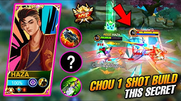 ONLY 0.1% CHOU USERS KNEW THIS SECRET CHOU BUILD! 1 SHOT EVERYONE | CHOU BEST BUILD 2023 | MLBB