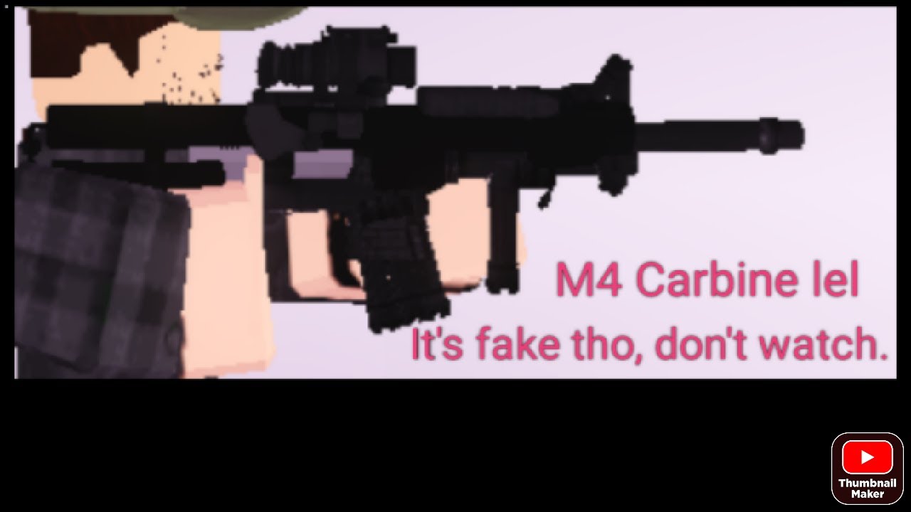 [The Neighborhood of Robloxia] M4 Carbine custom | How to make it breh ...