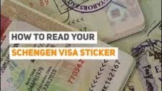 How to read a visa sticker #denmark #schengenvisa #euvisa #euvisa #visasticker #visainterview