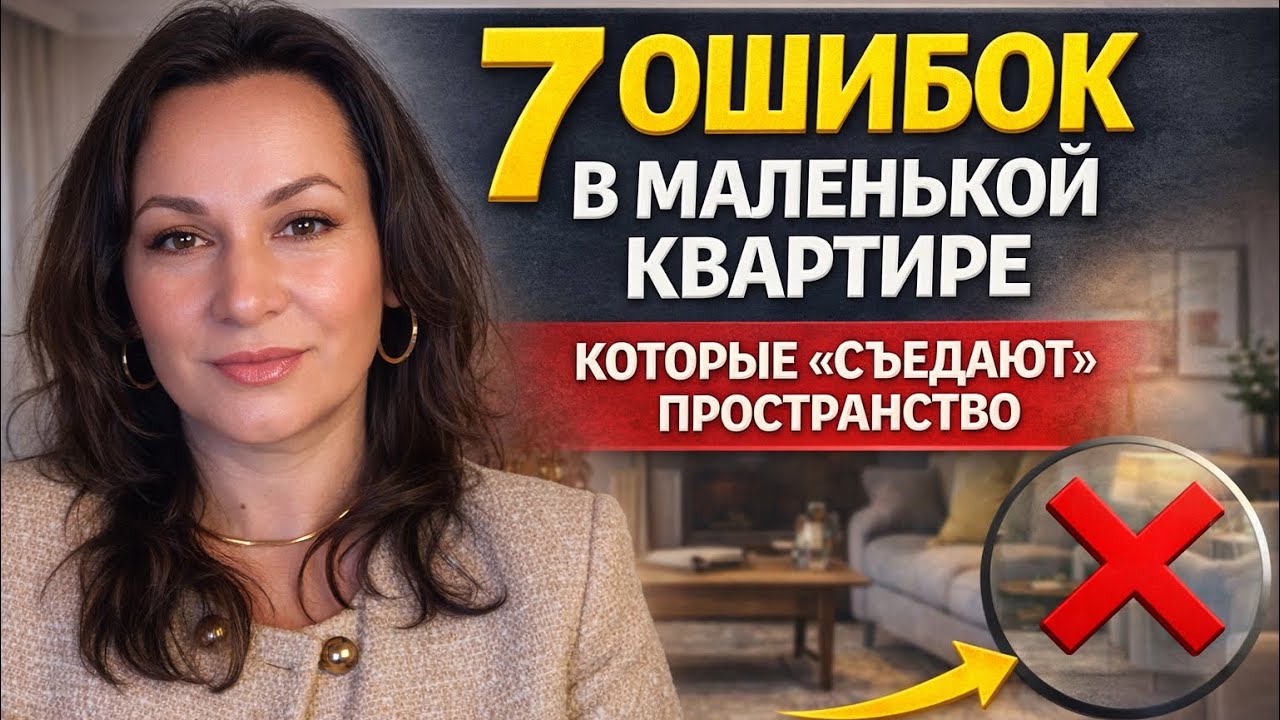 7 ошибок в маленькой квартире, которые ,,съедают,, пространство