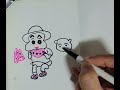 수박먹는 짱구 낙서#짱구#