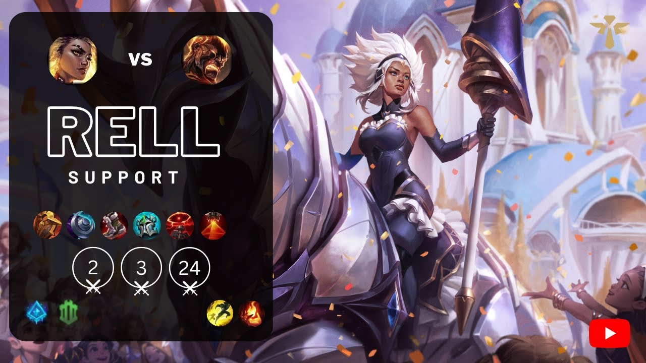 Is Rell Support Rell Support vs Brand - NA Patch 12.23 - YouTube