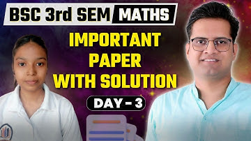 3rd Semester Math Most Important Paper with Solution (Lagrange