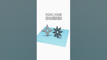 [1DAY_1CAD] SHURIKEN #shorts #tinkercad #project
