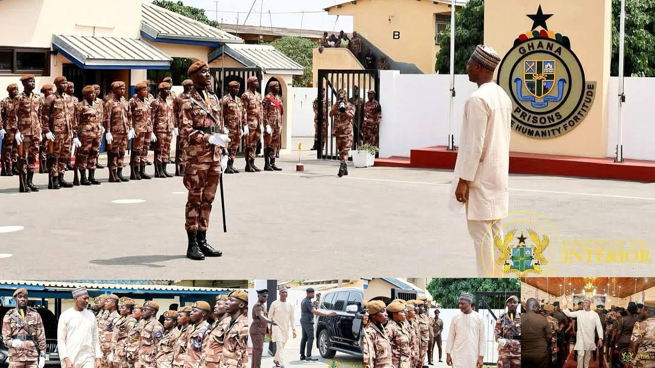 Interior Minister Muntaka Muhammed-Mubarak Pays Working Visit To Ghana Prisons Service