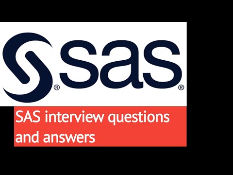 SAS interview questions and answers