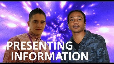 Presenting Information: Functional Skills English Reading Level 1