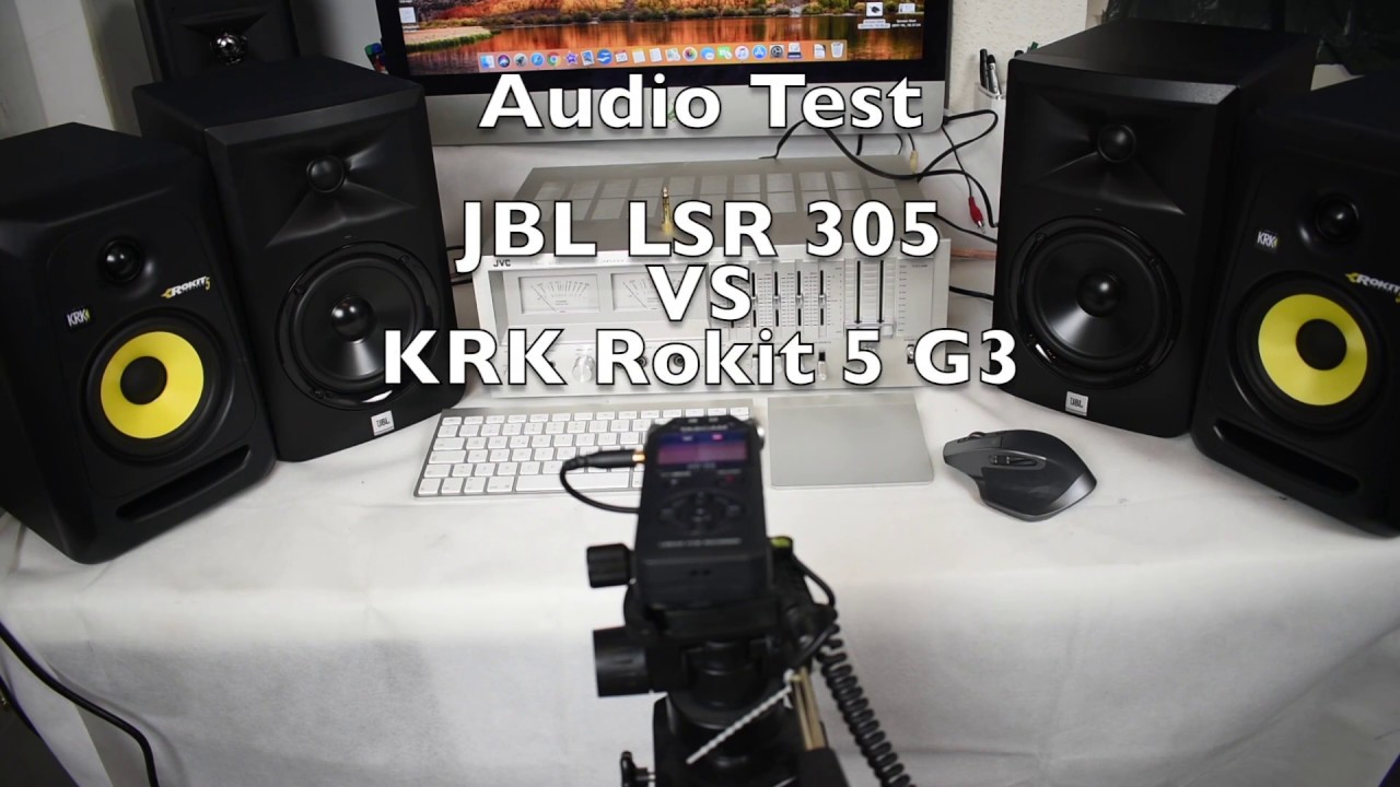 sexual brindis Cada semana JBL LSR 305 vs KRK Rokit 5 G3 - audio test , Soundcheck - YouTube