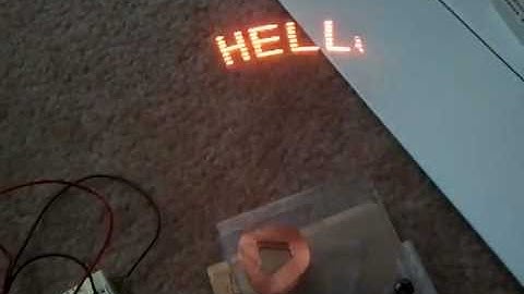 POV clock project text demo