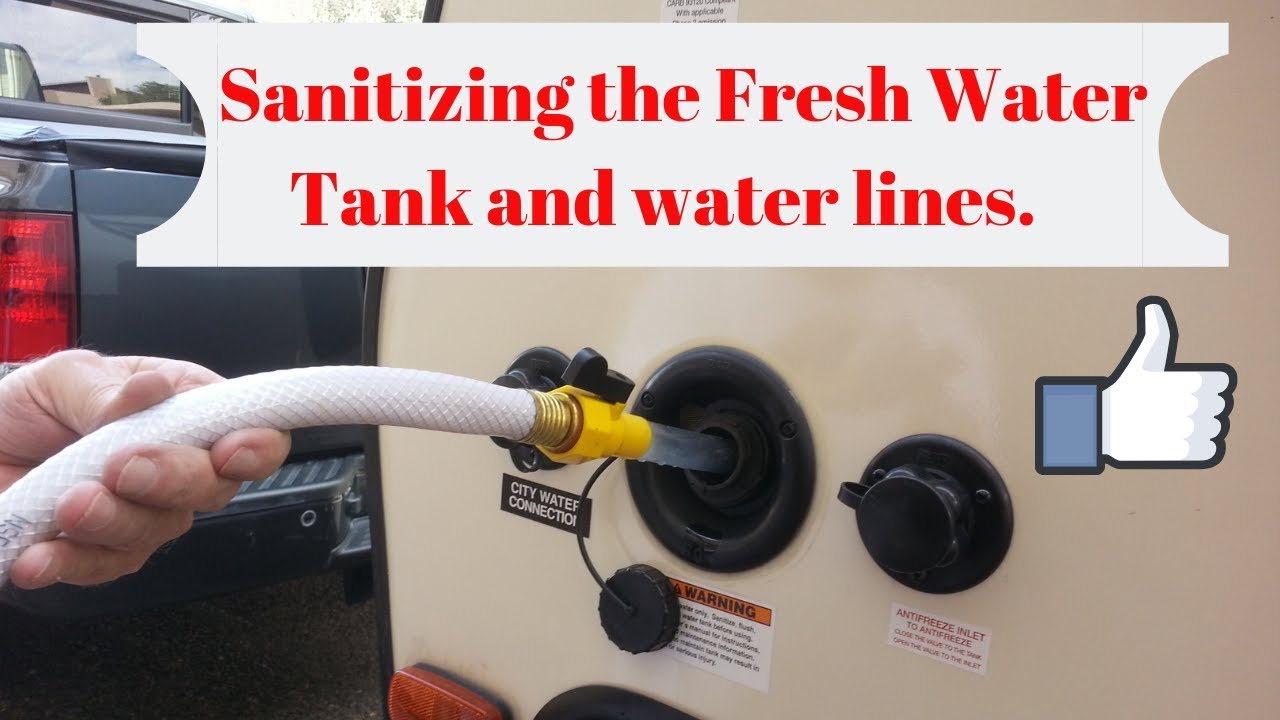 Sanitizing the Fresh Water Tank & fixing the drain valve. Forest River Forest River Fresh Water Tank Replacement