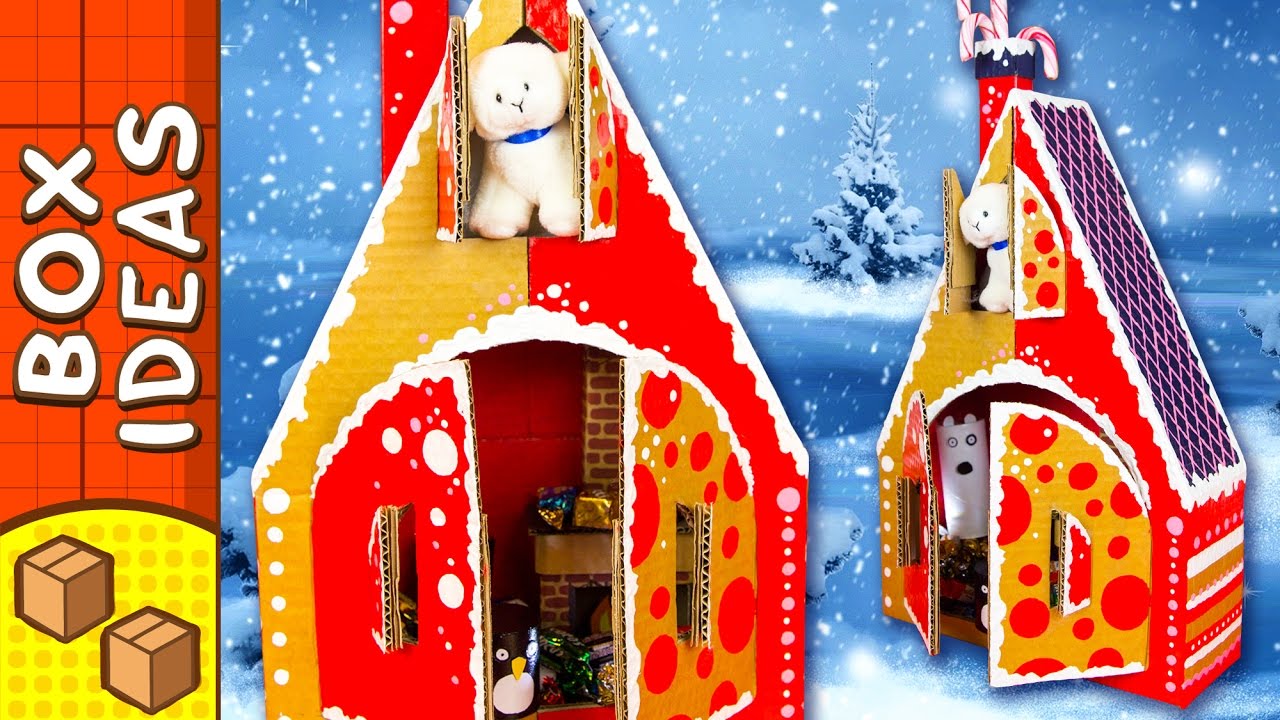 Cardboard Gingerbread House Kit