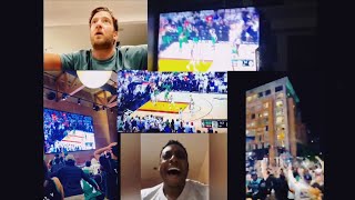 Celtics Fans Reaction. Boston Celtics Force a Game 7. Derrick White Buzzer Beater. Game winner.
