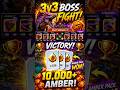 This 3v3 Boss Fight Gave Me 10,000+ Amber! | I Risked Everything in This 3v3 Boss Battle | #dinosaur