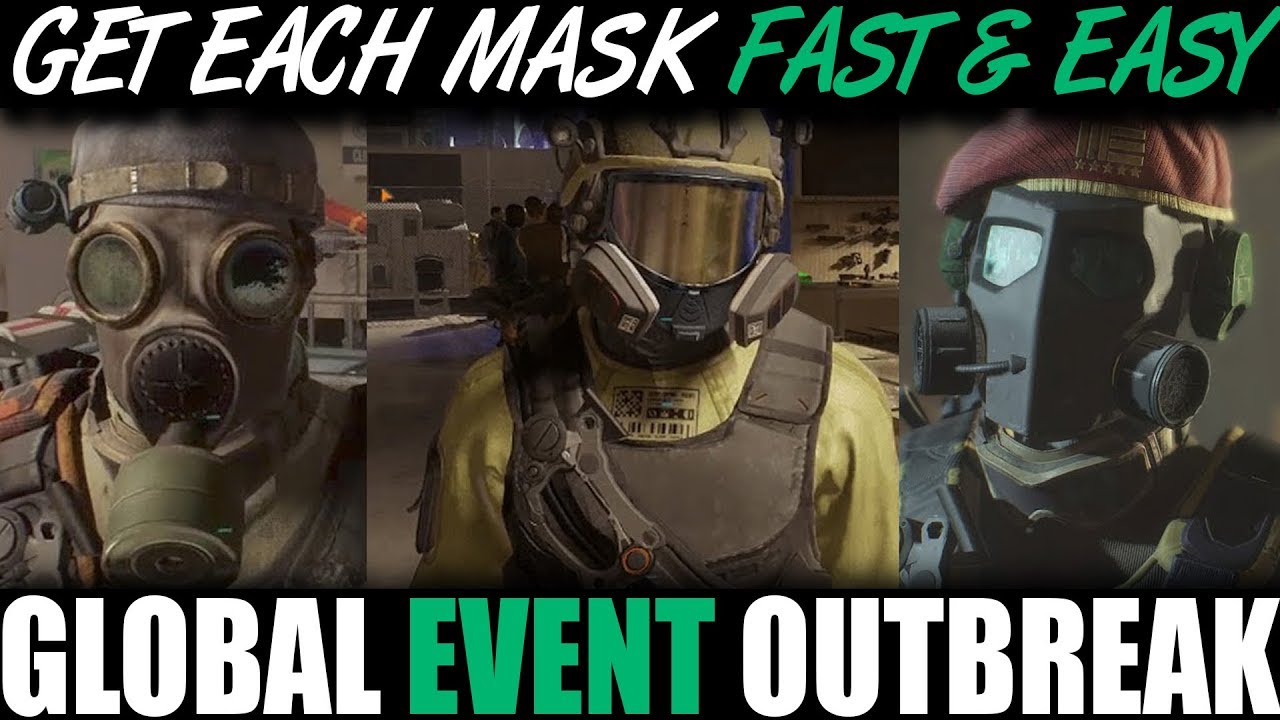 hensynsfuld udløb fedme TIPS & TRICKS TO UNLOCK GLOBAL EVENT OUTBREAK MASK FAST & EASY | THE  DIVISION - YouTube