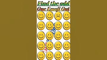 Memory Test 🥸 || Find The Odd Emoji Out || Emoji Puzzle Quiz || part 26 ||  #quiztime #shorts