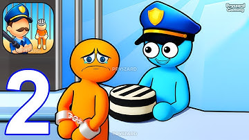 Prison Life: Idle Game - Gameplay Walkthrough Part 2 Stickman Prison Job Police Jail Game Manager