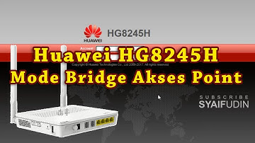 Cara Setting Huawei HG8245H  jadi Akses Poin Mikrotik