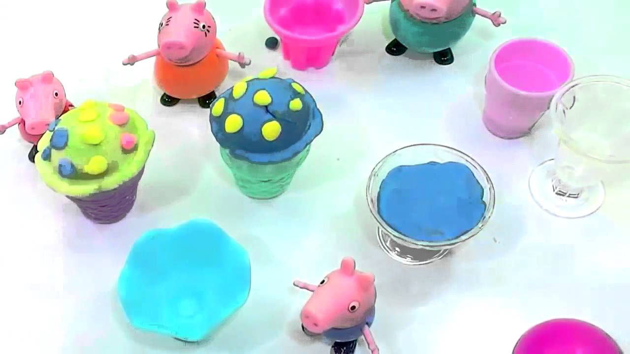 How to create wonderful ice cream play doh donation to the peppa pig