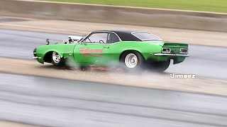 HELL BENT CAMARO! VIOLENT WHEELSTANDING INSANITY! BYRON DRAGWAY '15 WHEELSTAND EVENT!