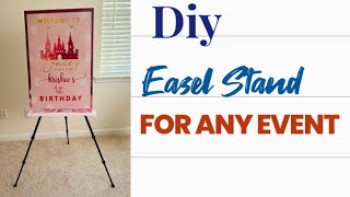 BirdsParty DIY Wedding Easel 👰 Tutorial - How to make standing tripod  easel to display wedding sign 