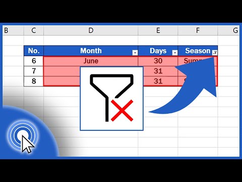 How to Clear or Remove Filter in Excel