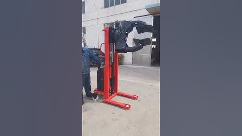 semi-electric paper roll lifter