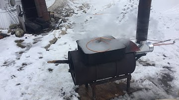 Maple sap pre heater video #3