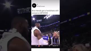 LeBron James Has A Handshake With Everyone😂 #shorts #lebronjames #basketball