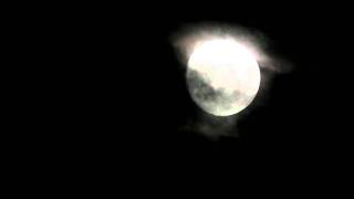 DSCF0426.MOV 9th September 2011 Waxing Moon and Clouds