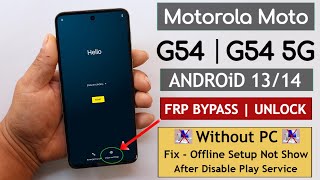 Motorola Moto G54/G54 5g Android 13/14 Frp Bypass/Unlock Without PC - Fixed Apps Disable Fail 2024 screenshot 5