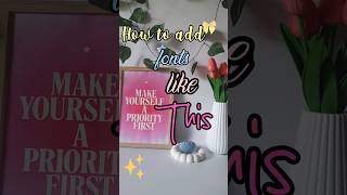 Full How to add fonts of your choice in videos. Super easy tutorial🩷 #videoediting #edit #vn #font #edits Guide