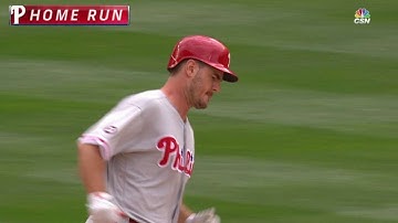 PHI@SEA: Joseph hammers game-tying solo homer in 9th