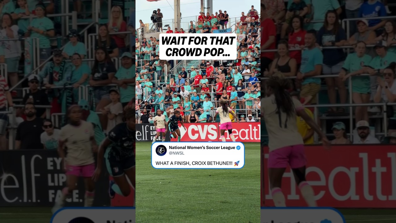 The KC crowd went wild for that Croix Bethune goal 🗣️