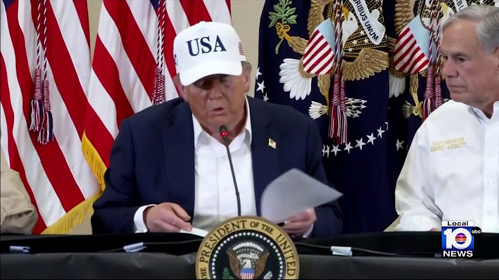 Trump mets with Texas governor over tragedy