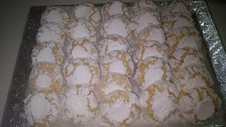 حلويات العيد/غريبة الكوك والسميدة الرائعة اقتصادية وسهلة التحضيرGhriba noix de coco et semoule