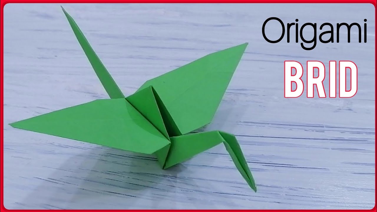 How To Make an Origami Flapping Bird | Easy Paper Bird | Paper Crane ...