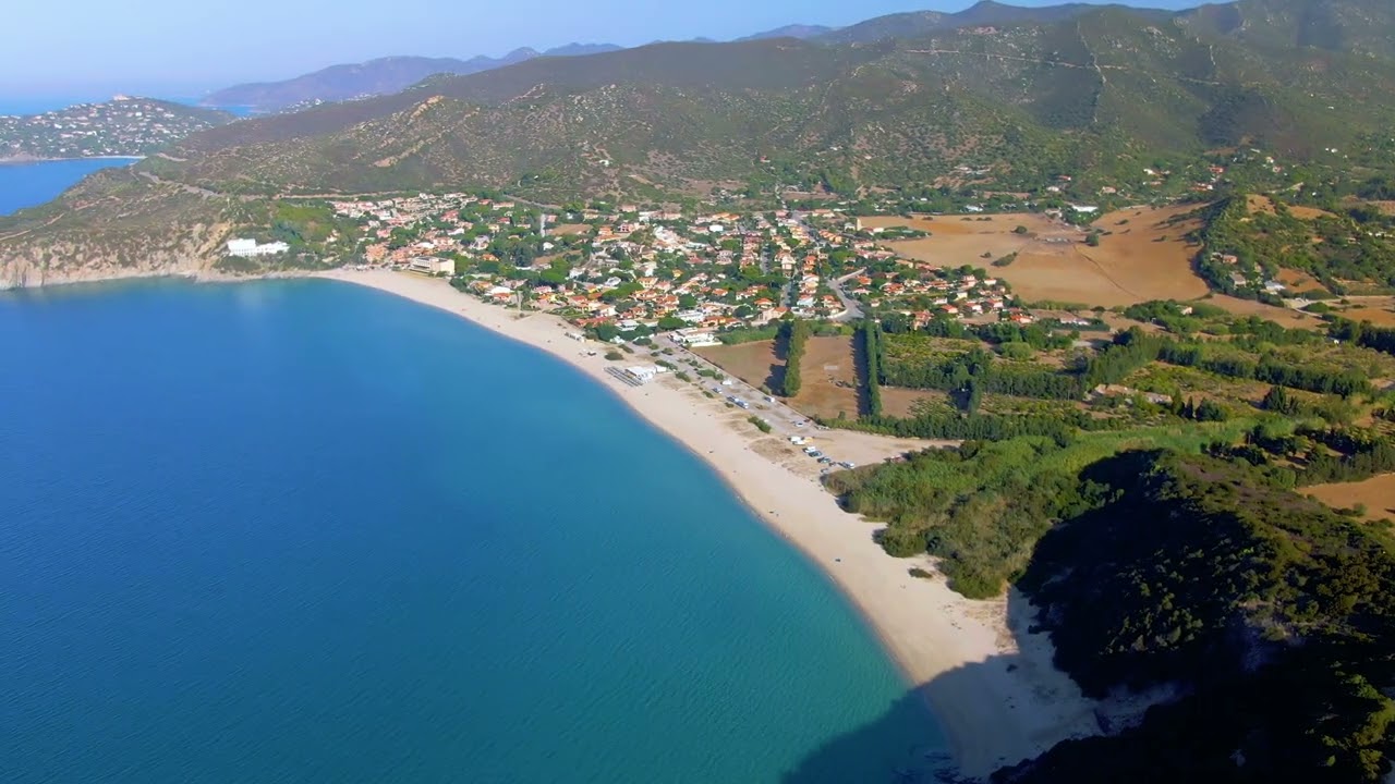 Solanas Beach, Best Beaches Villasamus | Stunning 4K Drone Footage