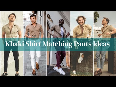 Khaki colour shirt matching pant Clearance