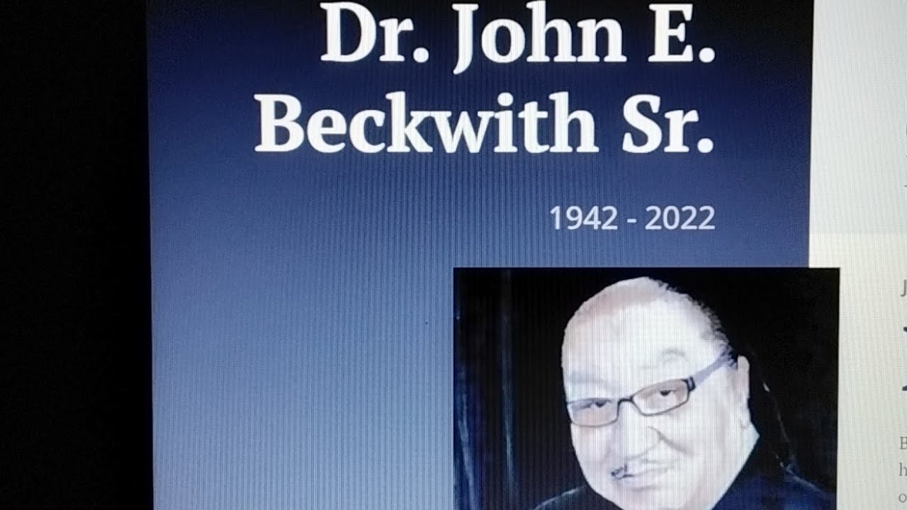 💥JOHN BECKWITH SR 💥GOLDEN GATE FUNERAL HOME FOUNDER HOMEGOING
