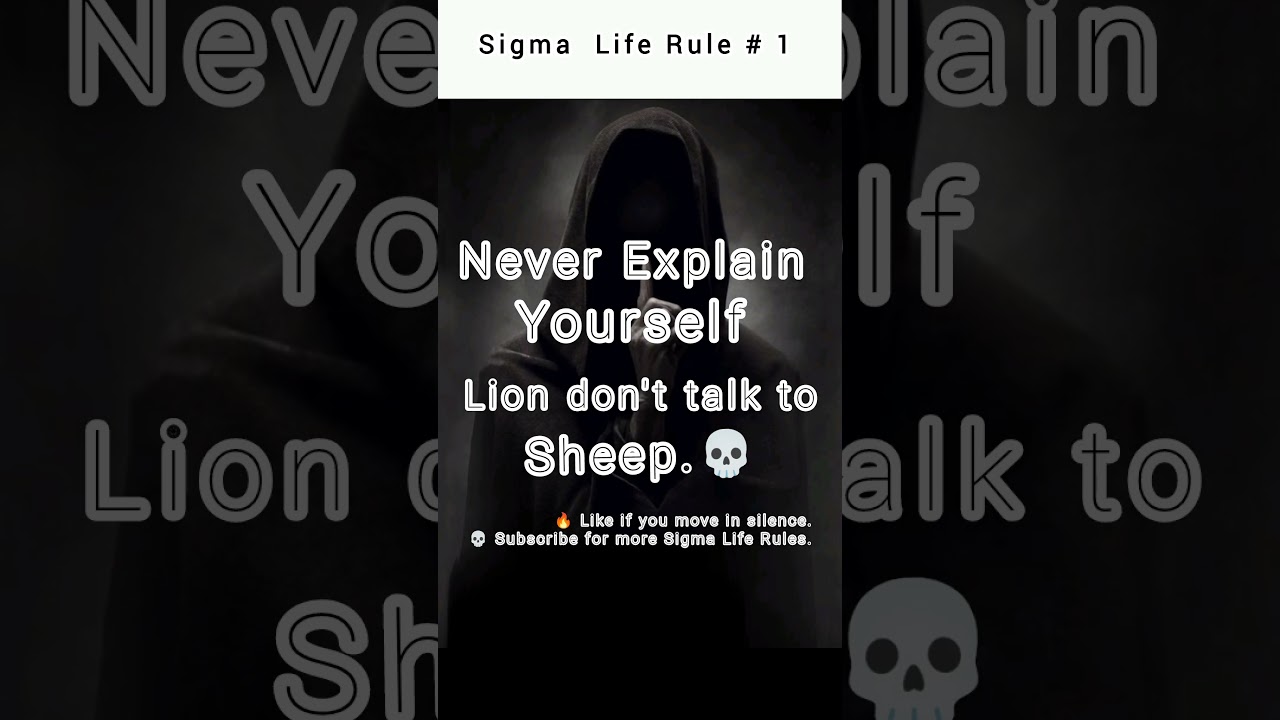 Sigma Life Rule #1 💀 | Dark Motivation | 