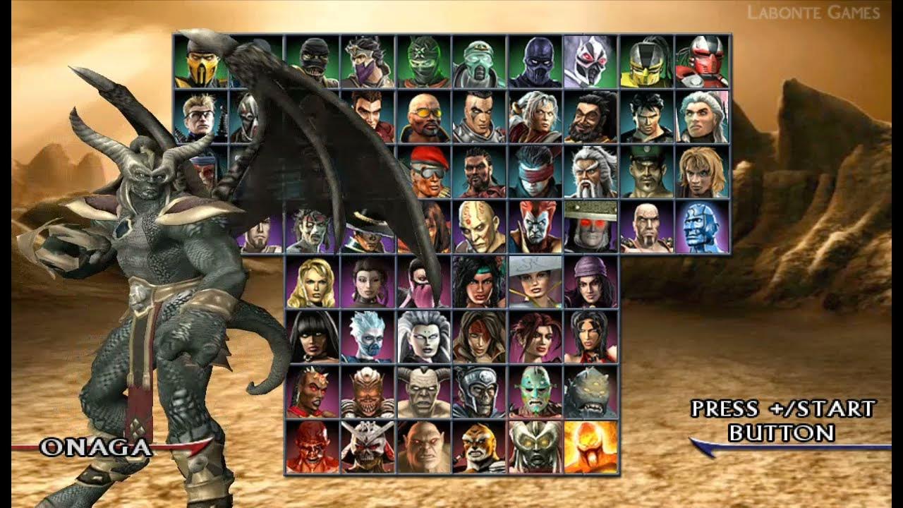 All Character Mortal Kombat Armageddon Wii Emulator - YouTube