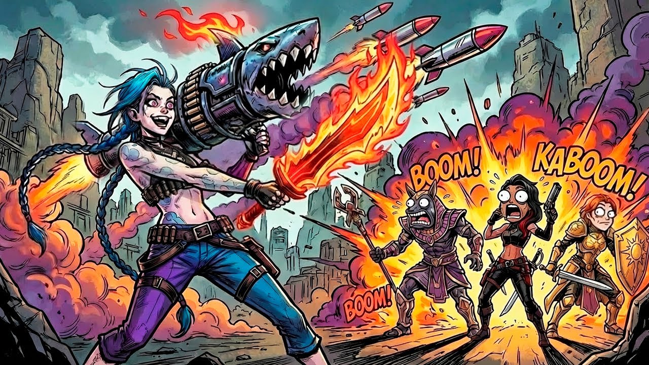 Джинкс, НО я собрал все скорость атаки, ЭТО КАКОЕ-ТО БЕЗУМИЕ