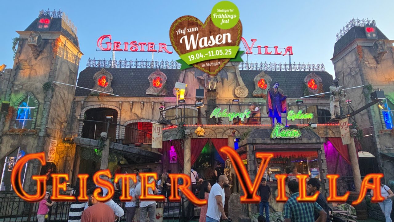 Geistervilla Geisterbahn Molengraft Sipkema Frühlingsfest Bad Cannstatt Stuttgart #2025