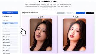 Photo Beautifier – 200 One-Click Photo Effects & Presets Free Online screenshot 5