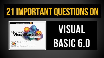 Visual Basic Important Question Answers (Part 1) | DCA | BCA | PGDCA | MCA