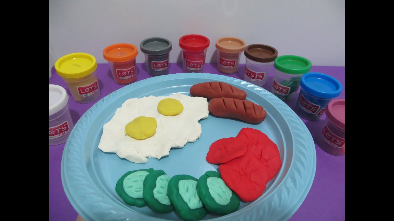Oyun Hamurundan Kahvaltı Tabağı / Çocuklar İçin Oyunlar
