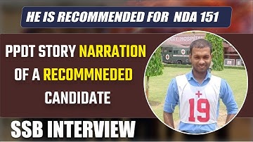 PPDT STORY NARRATION BY RECOMMENDED CANDIDATE  | ppdt of Recommended Candidate