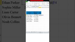 how to find age in Excel #excel #exceltips