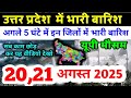 उत्तर प्रदेश मौसम विभाग : 20 अगस्त 2025 Uttar Pradesh Weather News 20 August 2025 Lucknow Weather