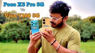 Poco X5 Pro 5G Vs Vivo Y100 5G Full Comparison 🔥🔥 108MP Vs 64MP 📸